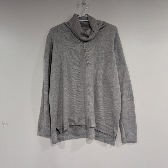 Icebreaker Sweaters - icebreaker Cowl Neck Sweater Heather Grey Size XS